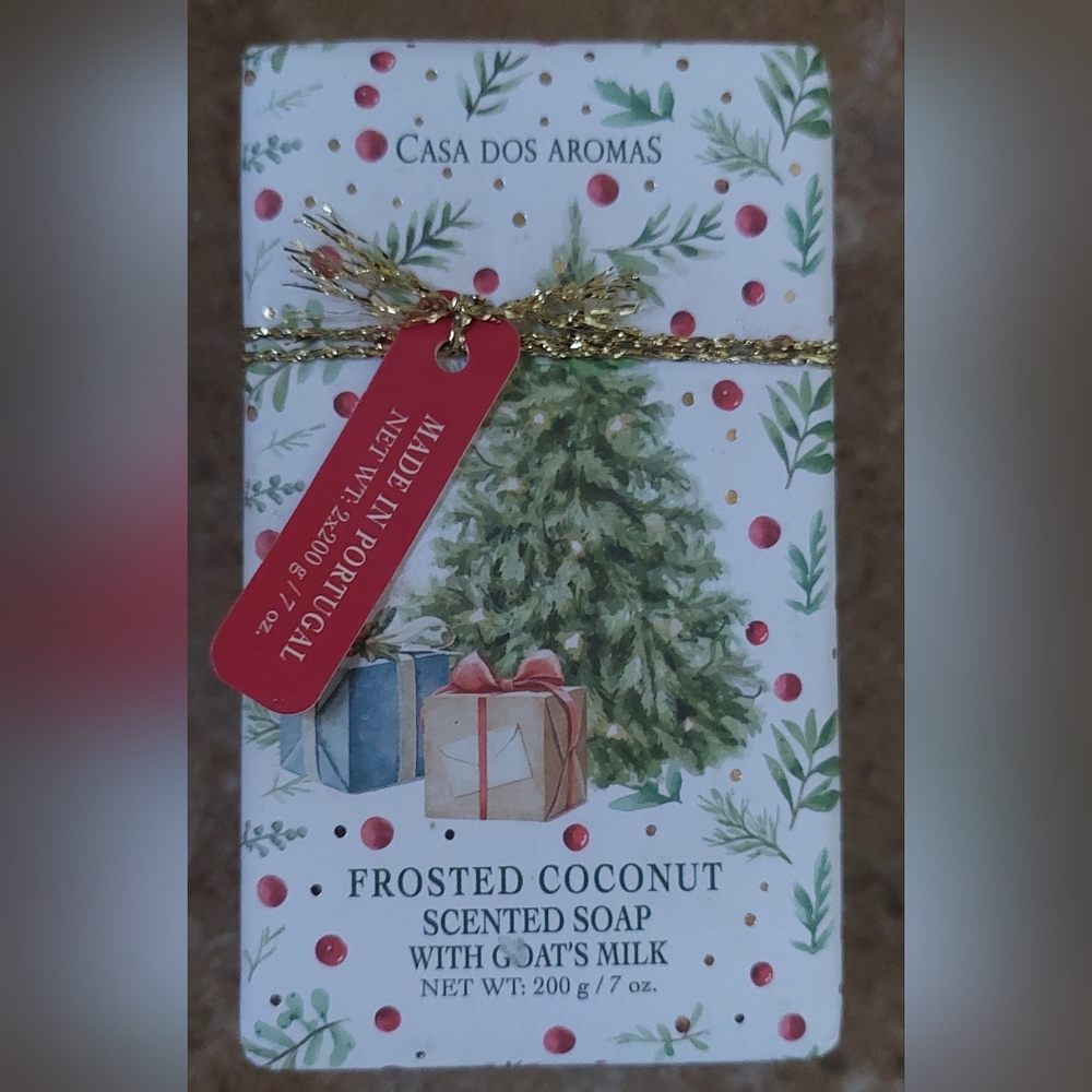 Festive Scented Soap with Gold Ribbon